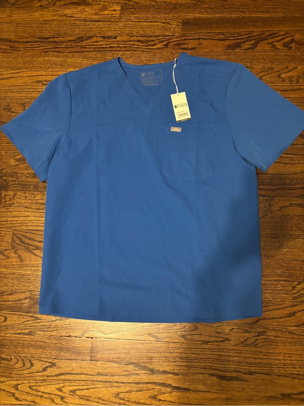 Figs Royal Blue Leon Scrub Top XXL